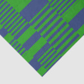 Blaue Grün Patchwork Streifen Design  Seidenpapier (Ausschnitt)