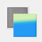 blaue grüne abstrakte Textur Kunst Magnet (Vorderseite/Rückseite)