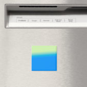 blaue grüne abstrakte Textur Kunst Magnet (In Situ (Geschirrspüler))
