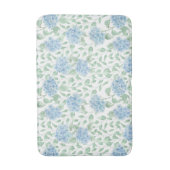 Blaue grüne Aquarell-Wildblume Badematte (Vorderseite Vertikal)