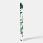 Blaue Grüne Aquarell-Wildblume Case-Mate iPhone Hülle (Rückseite / Links)
