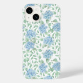 Blaue Grüne Aquarell-Wildblume Case-Mate iPhone Hülle (Rückseite)