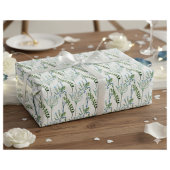 Blaue grüne Aquarell-Wildblume Geschenkpapier