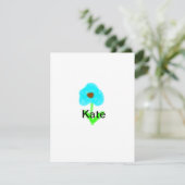 Blaue grüne Aquarellfarbe fügt dem Text einen eige (Stehend Vorderseite)