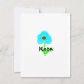 Blaue grüne Aquarellfarbe fügt dem Text einen eige (Rückseite)
