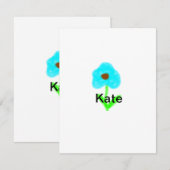 Blaue grüne Aquarellfarbe fügt dem Text einen eige (Vorne/Hinten)