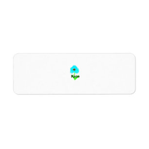 Blaue grüne Aquarellfarbe fügt dem Text einen eige