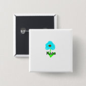 Blaue grüne Aquarellfarbe fügt dem Text einen eige Button (Vorne & Hinten)