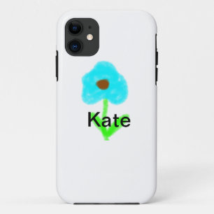 Blaue grüne Aquarellfarbe fügt dem Text einen eige Case-Mate iPhone Hülle
