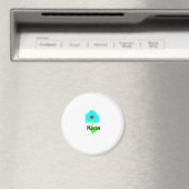 Blaue grüne Aquarellfarbe fügt dem Text einen eige Magnet (In Situ (Geschirrspüler))