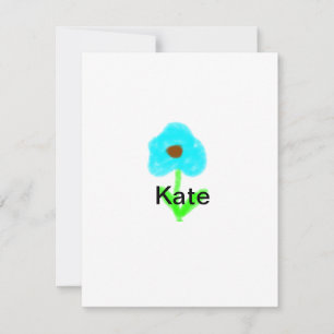 Blaue grüne Aquarellfarbe fügt dem Text einen eige Mitteilungskarte