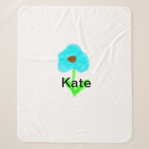 Blaue grüne Aquarellfarbe fügt dem Text einen eige Sherpadecke