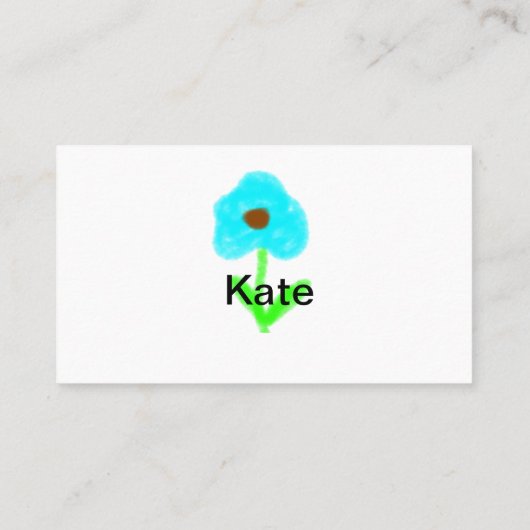 Blaue grüne Aquarellfarbe fügt dem Text einen eige Telefonnummerkarte (Rückseite)