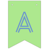 Blaue, grüne Birthday-Jagdfahnen Wimpelkette (Dritte Fahne)