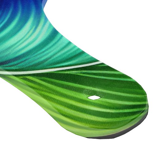 Blaue grüne Blätter abstrakt Schneidebrett (Ecke)