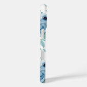 Blaue grüne Flora Case-Mate iPhone Hülle (Rückseite / Rechts)