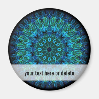 Blaue Grüne Gemeine Kaleidoskop Magnet