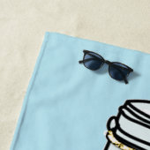 Blaue grüne Jakartflasche - Spaß Strandtuch (Beispiel)