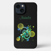 Blaue Grüne Libelle iPhone Hülle (Rückseite)