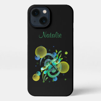 Blaue Grüne Libelle iPhone 13 Hülle