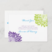 Blaue, grüne, lila Mamas danken Ihnen Karten (Vorne/Hinten)