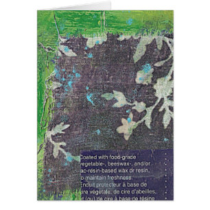Blaue grüne Mixed-Media-Collage