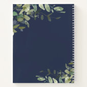 Blaue Grüne Navy schreibt an Daughter Keepake Notizblock (Rückseite)