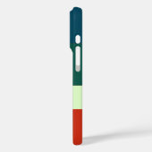 Blaue, grüne Orangenstreifen Muster Personalisiert Case-Mate iPhone Hülle (Rückseite / Links)