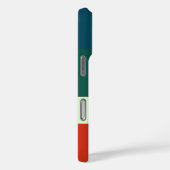 Blaue, grüne Orangenstreifen Muster Personalisiert Case-Mate iPhone Hülle (Rückseite / Rechts)