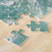 Blaue Grüne Ozeanwellen Puzzle (Seite)
