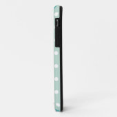Blaue grüne Punkte Case-Mate iPhone Hülle (Hinten/Links)