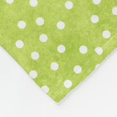 Blaue grüne Punkte Rosengarnelen Fleece Blanket, M (Ecke)