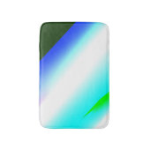 Blaue grüne Regenbogenfarben abstrakte Textur Badematte (Vorderseite Vertikal)