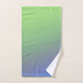 Blaue grüne Regenbogenfarben abstrakte Textur Badhandtuch Set (Handtuch)