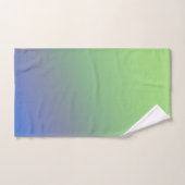 Blaue grüne Regenbogenfarben abstrakte Textur Badhandtuch Set (Handtuch)