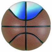 Blaue grüne Regenbogenfarben abstrakte Textur Basketball (Rechts)