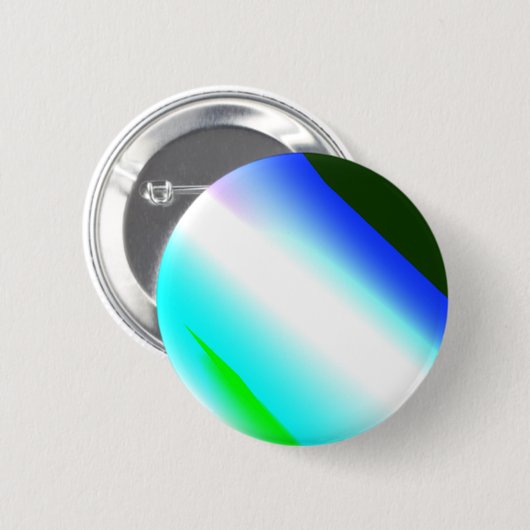 Blaue grüne Regenbogenfarben abstrakte Textur Button (Vorne & Hinten)
