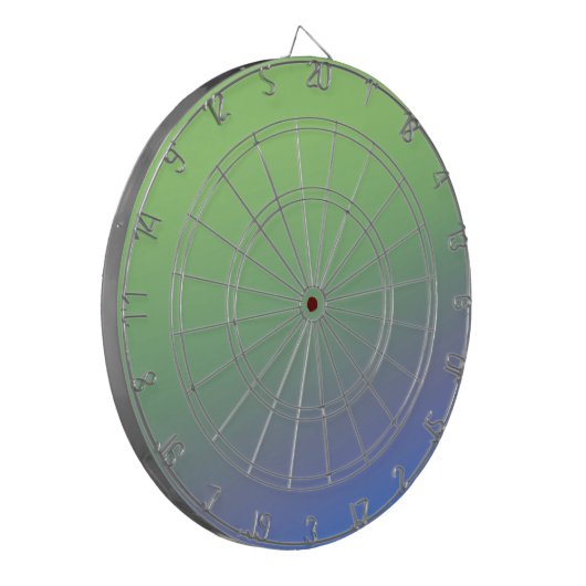 Blaue grüne Regenbogenfarben abstrakte Textur Dartscheibe (Vorderseite Links)