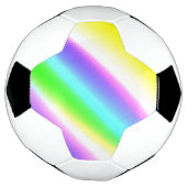 Blaue grüne Regenbogenfarben abstrakte Textur Fußball (Gedreht)