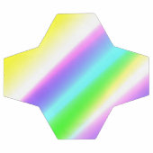 Blaue grüne Regenbogenfarben abstrakte Textur Fußball (Flach)