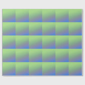 Blaue grüne Regenbogenfarben abstrakte Textur Geschenkpapier (Flach)