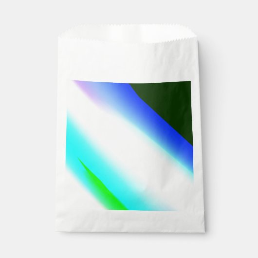 Blaue grüne Regenbogenfarben abstrakte Textur Geschenktütchen (Vorderseite)