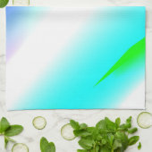 Blaue grüne Regenbogenfarben abstrakte Textur Geschirrtuch (Gefaltet)