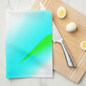 Blaue grüne Regenbogenfarben abstrakte Textur Geschirrtuch (Viertel Falte)
