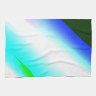 Blaue grüne Regenbogenfarben abstrakte Textur Geschirrtuch