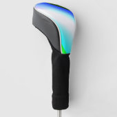 Blaue grüne Regenbogenfarben abstrakte Textur Golf Headcover (angewinkelt)