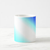 Blaue grüne Regenbogenfarben abstrakte Textur Kaffeetasse (Mittel)