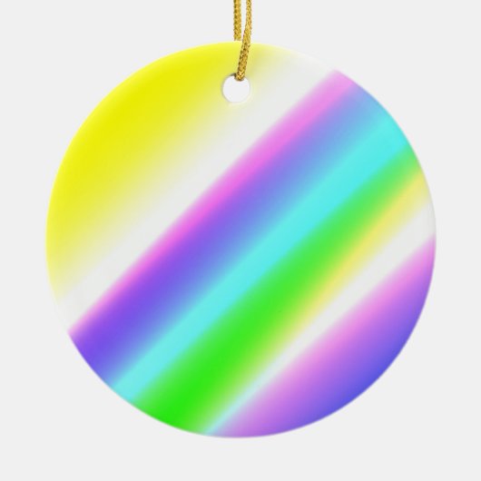 Blaue grüne Regenbogenfarben abstrakte Textur Keramik Ornament (Vorne)