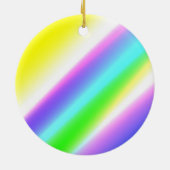 Blaue grüne Regenbogenfarben abstrakte Textur Keramik Ornament (Hinten)