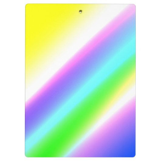 Blaue grüne Regenbogenfarben abstrakte Textur Klemmbrett (Rückseite)